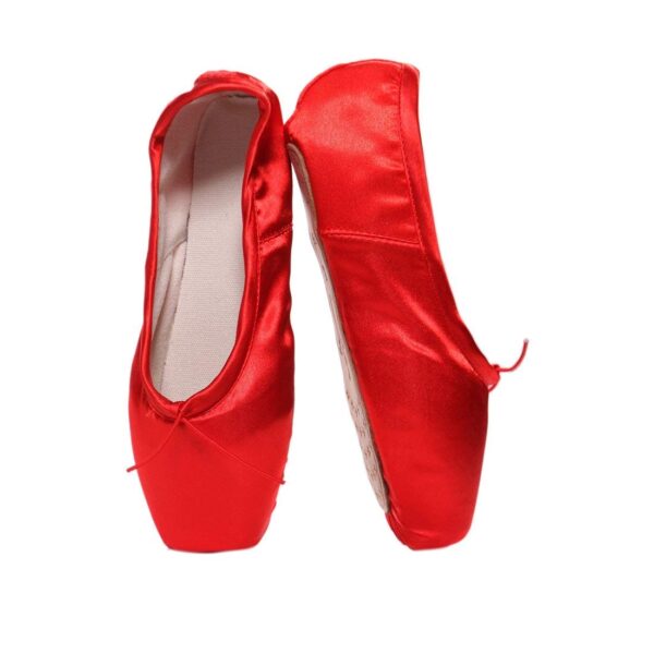 ZAPATILLA DE PUNTA SATIN COLOR ROJO N°35